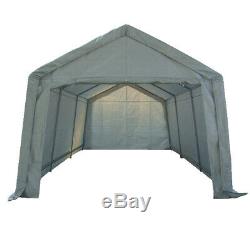 COSMETIC DAMAGED Portable Garage Carport Shelter Car Canopy 3m x 6m White