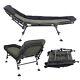 Camo Carp Fishing Bed Chair Bedchair Camping Heavyduty 6 Adjustable Legs Leisure