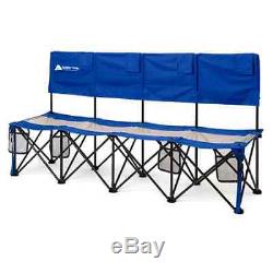 Camping Bench Seat Chair Folding Outdoor Portable Sports 4 Person Soccer New