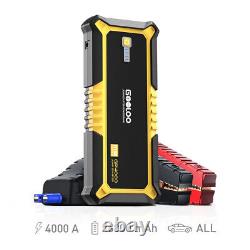 Car Jump Starter 4000 Amps Heavy Duty Truck Battery Booster Pack Box Portable