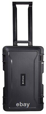 Citronic 127.254UK Heavy Duty Portable IP66 Waterproof ABS Trolley Case Black