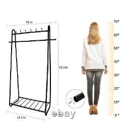 Clothing Rack for Hanging, Heavy Duty Clothes Rack Portable Garment Rack, Dou