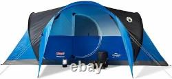 Coleman Camping Tent 8 Person Montana Cabin with Hinged 8-Person, Blue