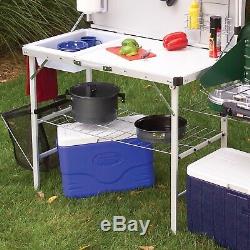 Coleman Packaway Camp Kitchen Folding Travel Portable Set Camping Cooking New