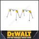 Dewalt Recon De7035 Heavy Duty Portable Work Support Stand Saw Horse Twin Pack