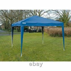 Draper 3m x 3m Steel Leg Blue Splashproof Cover Garden Outdoor Gazebo, 76940