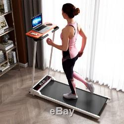 Electric Treadmill Running Machine Motorized Foldable Portable with Pad Holder