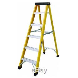 Electricians Heavy Duty GRP EN131 Fibreglass Step Ladder 30000v 4-10 Tread