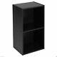 Elegant Black Wooden Cube Shelving Rack Book Case Cd Dvd Display Shelf Organizer