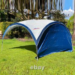 Event Shelter Gazebo Dome Camping Festival 4x4m Strong Metal Frame Inc Curtain