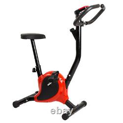 Exercise Bike LCD Monitor Adjustable Tension Padded Seat Cardio Machine Portable