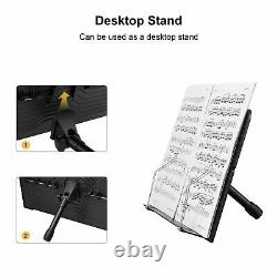 Extra Heavy Duty Orchestral Music Stand Folding Adjustable Sheet Tripod Base UK