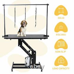 Extra Large Heavy Duty Hydraulic Dog Bath Grooming Table PRO Z Lift H Bar & Arm