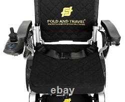 FOLD & TRAVEL Portable Heavy Duty Folding Electric Power Wheelchair for Adults