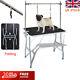 Foldable Dog Grooming Table Cleaning Trimming Table Pet Cat With Arm 2 Loops
