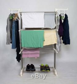 Foldable Laundry Heavy Duty Portable Storage Drying Clothes Rack Hang Dry System