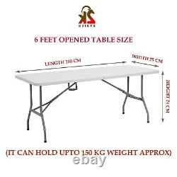 Folding Heavy Duty Trestle Table Picnic BBQ Party Camping Stall Garden 6ft