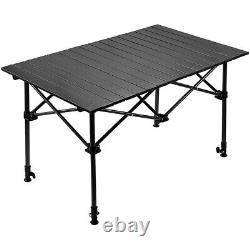 Folding Outdoor Table Heavy Duty Lift Table Camping Buffet Picnic Portable Table