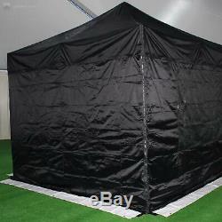 Gala Tent Pop 32mm Black Commercial Gazebo 3 x 3 Easy Up Pop Up With Sides