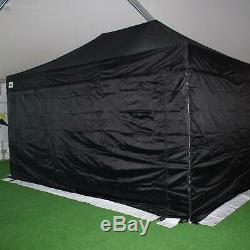 Gala Tent Pop 32mm Black Commercial Gazebo 3 x 4.5 Easy Up Pop Up With Sides