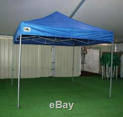 Gala Tent Pop 32mm Blue Commercial Gazebo 3 x 3 Easy Up Pop Up With Sides