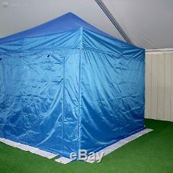 Gala Tent Pop 32mm Blue Commercial Gazebo 3 x 3 Easy Up Pop Up With Sides