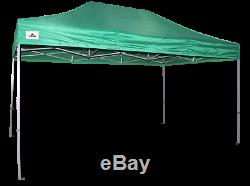 Gala Tent Pop 32mm Green Commercial Gazebo 3 x 4.5 Easy Up Pop Up With Sides