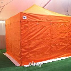 Gala Tent Pop 32mm Orange Commercial Gazebo 3 x 3 Easy Up Pop Up With Sides