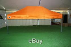 Gala Tent Pop 32mm Orange Commercial Gazebo 3 x 4.5 Easy Up Pop Up With Sides