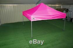 Gala Tent Pop 32mm Pink Commercial Gazebo 3 x 3 Easy Up Pop Up With Sides