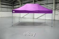 Gala Tent Pop 32mm Purple Commercial Gazebo 3 x 6 Easy Up Pop Up Without Sides