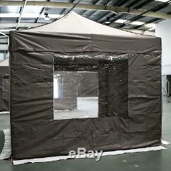 Gala Tent Pop 32mm Taupe Commercial Gazebo 3 x 3 Easy Up Pop Up With Sides