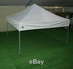 Gala Tent Pop 32mm White Commercial Gazebo 3 x 3 Easy Up Pop Up With Sides