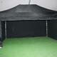 Gala Tent Pop 40mm Black Commercial Gazebo 3 X 4.5 Easy Up Pop Up With Sides
