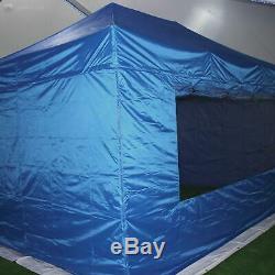 Gala Tent Pop 40mm Blue Commercial Gazebo 3 x 4.5 Easy Up Pop Up With Sides