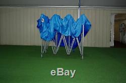 Gala Tent Pop 40mm Blue Commercial Gazebo 3 x 4.5 Easy Up Pop Up With Sides
