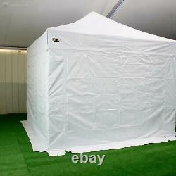 Gala Tent Pop 50mm White Commercial Gazebo 3 x 3 Easy Up Pop Up With Sides