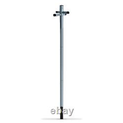Galvanized 2.4m Heavy Duty Clothes Washing Line Post Pole Support With Socket