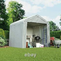 Garden Gear Outdoor Portable Shed Garage Storage Galvanised Extra Apex Roof Tool