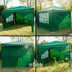 Garden Heavy Duty Pop Up Gazebo Marquee Party Tent Wedding Canopy Side Walls