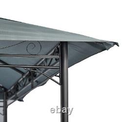 Garden Metal Gazebo 3x4M Patio Party Tent Marquee Canopy Pavilion Sidewalls Grey