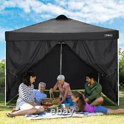 Gazebo 3Mx3M Pop up Canopy Waterproof Tent withSides&Sandbag Garden Party Wedding