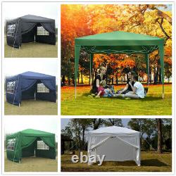 Gazebo 3×3M Marquee Waterproof Garden Party Patio Canopy WithSides Pop Up Tent UK
