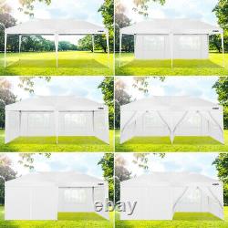 Gazebo 3×6M Pop Up Marquee Full Waterproof Tent Party Garden Patio Canopy White
