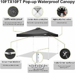Gazebo 3x3M Heavy Duty Marquee Garden MarketStall Party Patio Tent Pop up Canopy