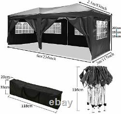 Gazebo Heavy Duty Marquee MarketStall Party Patio Canopy 3×3/6M Waterproof Tent