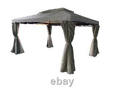 Gazebo Marquee Heavy Duty 3 x 4m Marquee Patio Tent Canopy Shelter Full Curtains