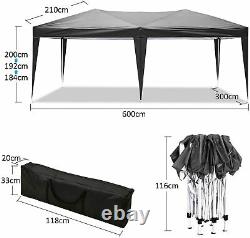 Gazebo Marquee Party Tent with6Sides Waterproof Garden Patio Outdoor Canopy 3x6m A