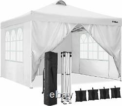Gazebo POP UP 3X3M Heavy Duty Waterproof Anti UV Canopy 4 Side Garden Party Tent