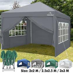 Gazebo Pop Up Tent For Garden Canopy Sides Party Heavy Duty Waterproof Marquee
